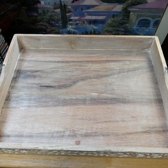 💝🍱MELA ARTISANS HANDCRAFTED 🆕EXQUISITE BOHEMIAN SERVE TRAY. - Picture 2 of 3